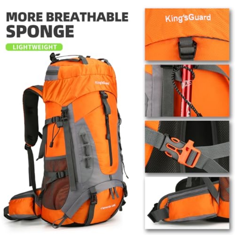 60L Hiking Backpack for Men an - đánh giá và giá Hiking Backpack Waterproof