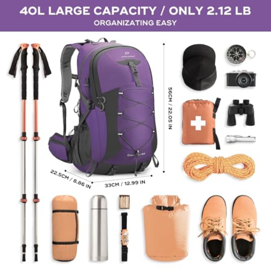 Hiking Backpack, Camping Backp - đánh giá và giá Hiking Backpack Waterproof