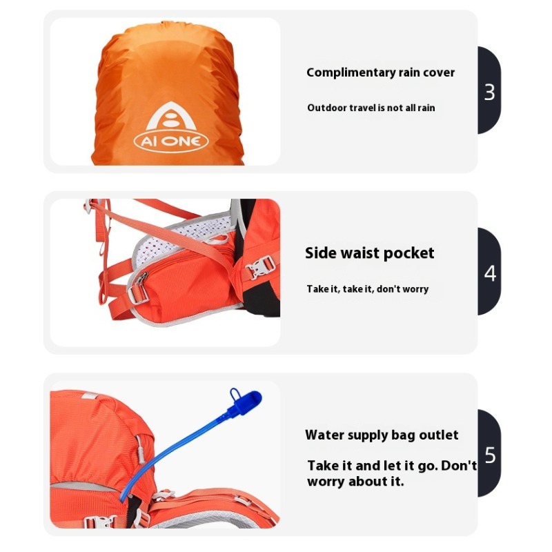40L Mountain Backpacks Tourist - đánh giá và giá Rucksack Military Style