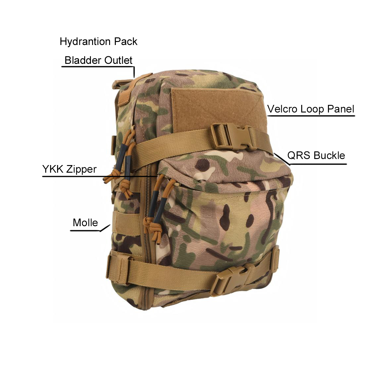 Mini Hydration Bag Outdoor Tac - đánh giá và giá Hydration Pack Outdoor