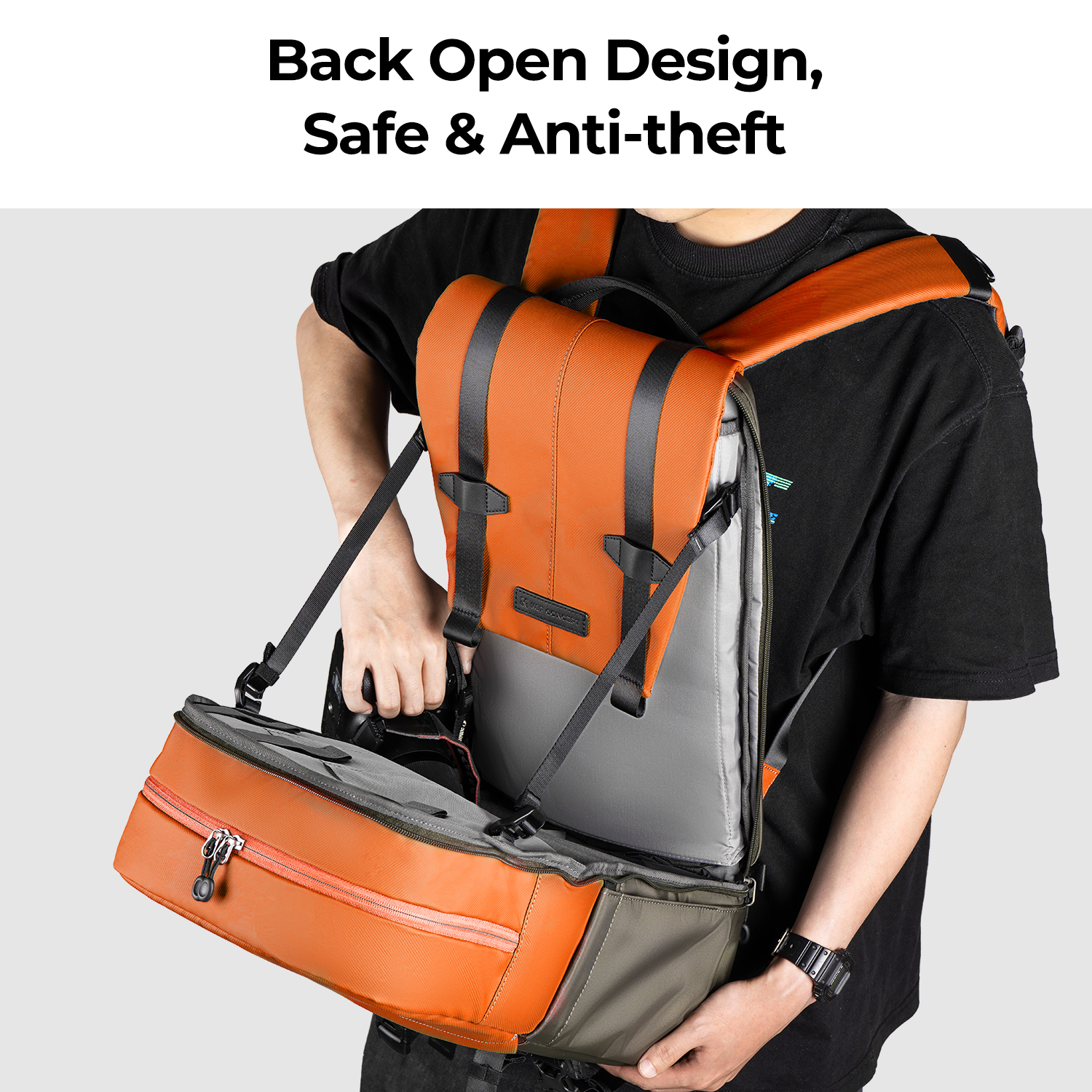 K&F CONCEPT Camera Backpack Tr - đánh giá và giá Laptop Backpack 15.6