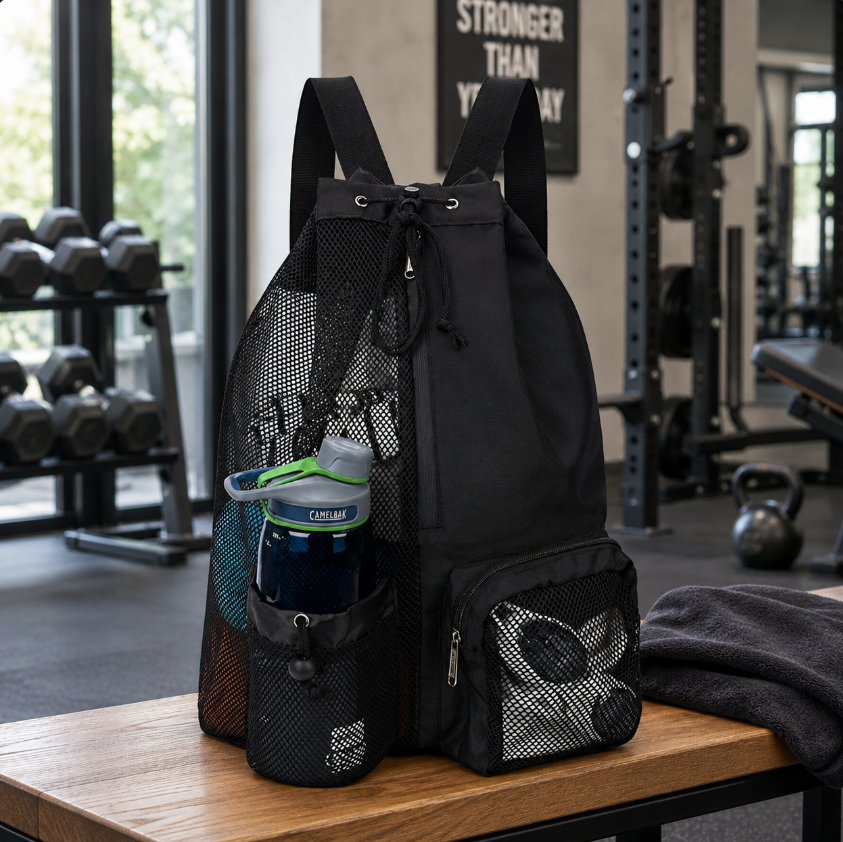 Drawstring Beach Storage Bag M - đánh giá và giá Drawstring Gym Bag
