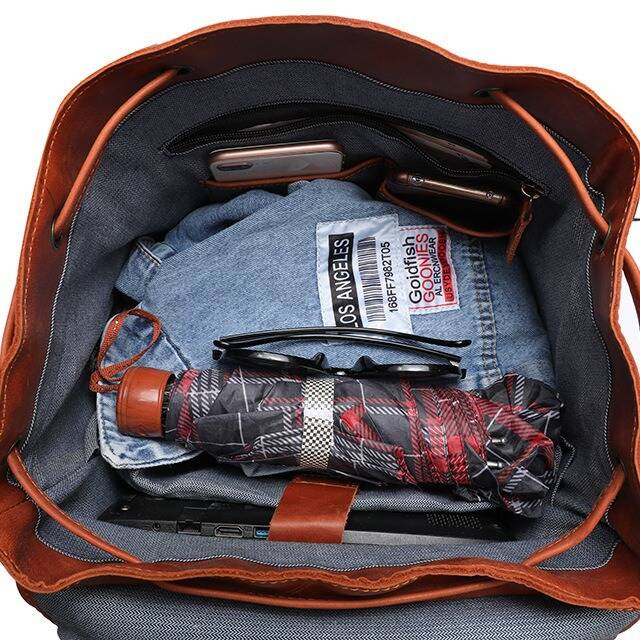 XZAN Men S Bags Fashion Europe - đánh giá và giá Leather Backpack Vintage