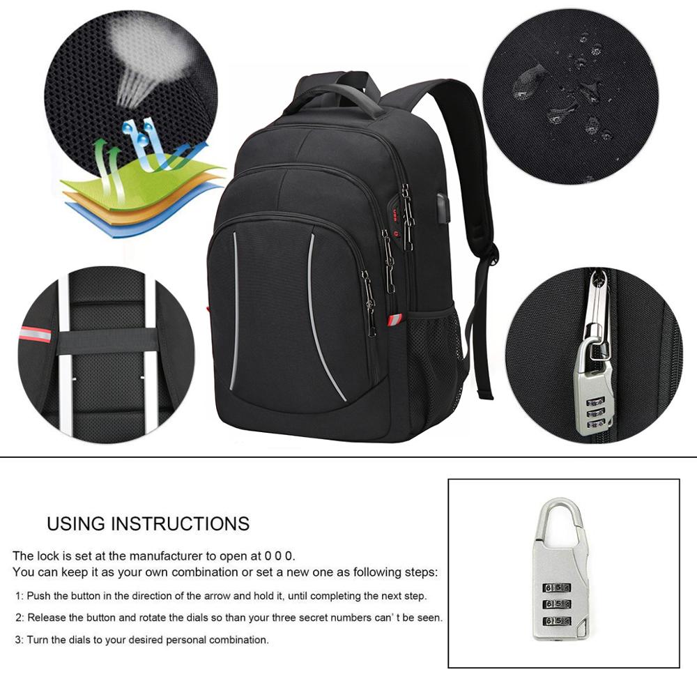Men Multifuction Travel Laptop - đánh giá và giá Laptop Backpack 15.6