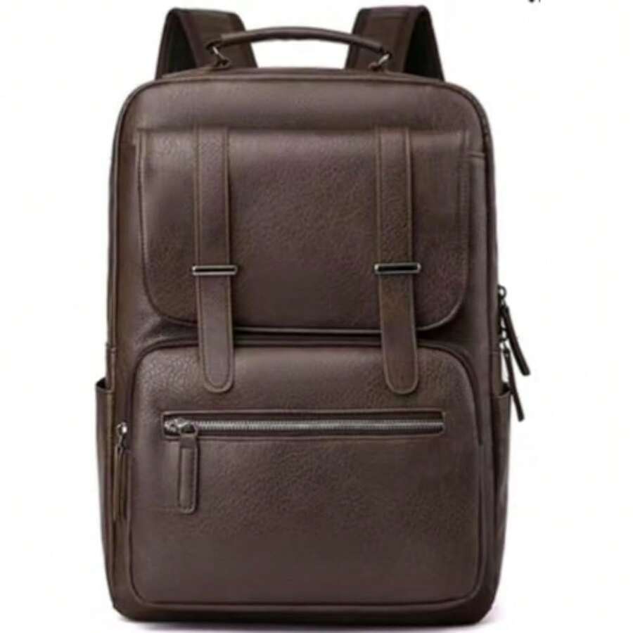 PU Leather Backpack For Men An - đánh giá và giá Laptop Backpack 15.6