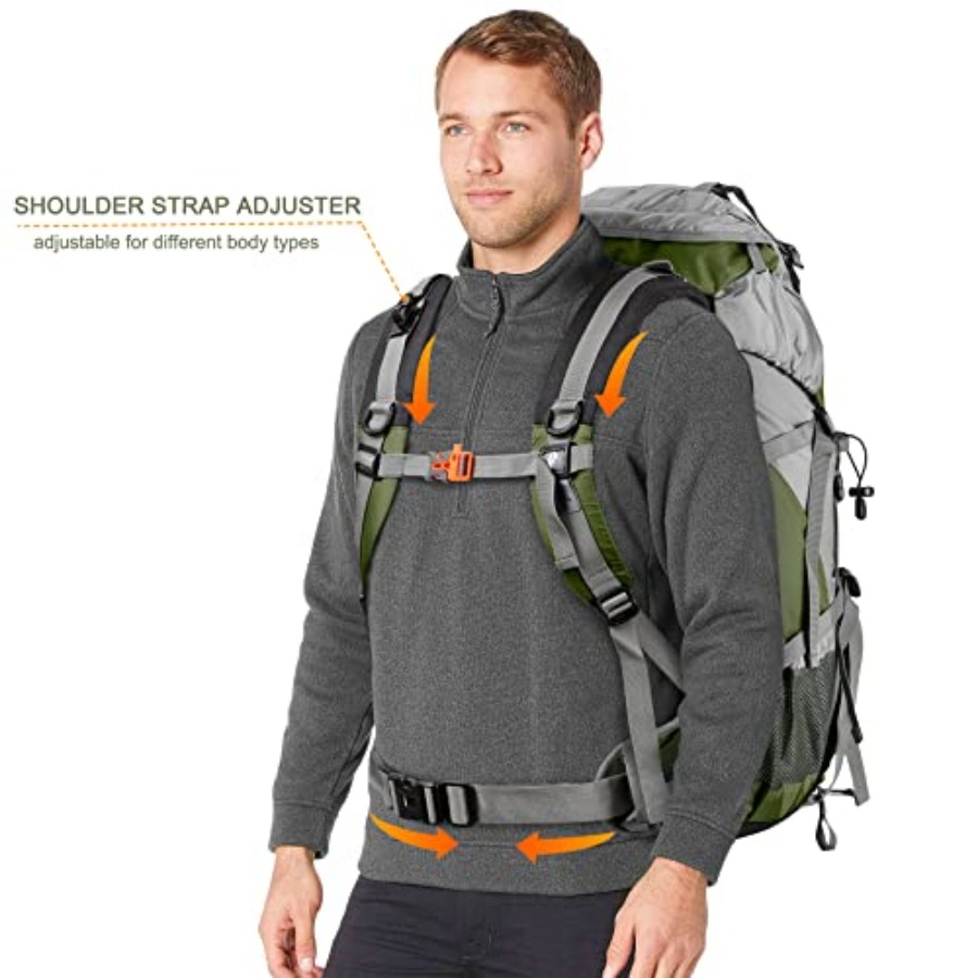 Loowoko 50L Hiking Backpack, W - đánh giá và giá Hiking Backpack Waterproof