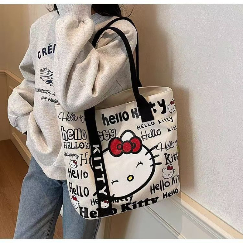 Hello Kitty Large Capacity Sho - đánh giá và giá Canvas Backpack Casual