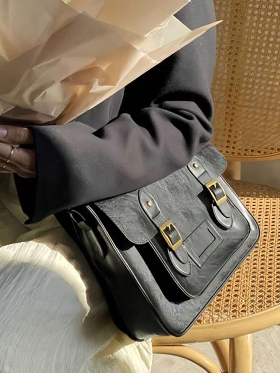 Retro British Style Satchel Ba - đánh giá và giá Leather Backpack Vintage