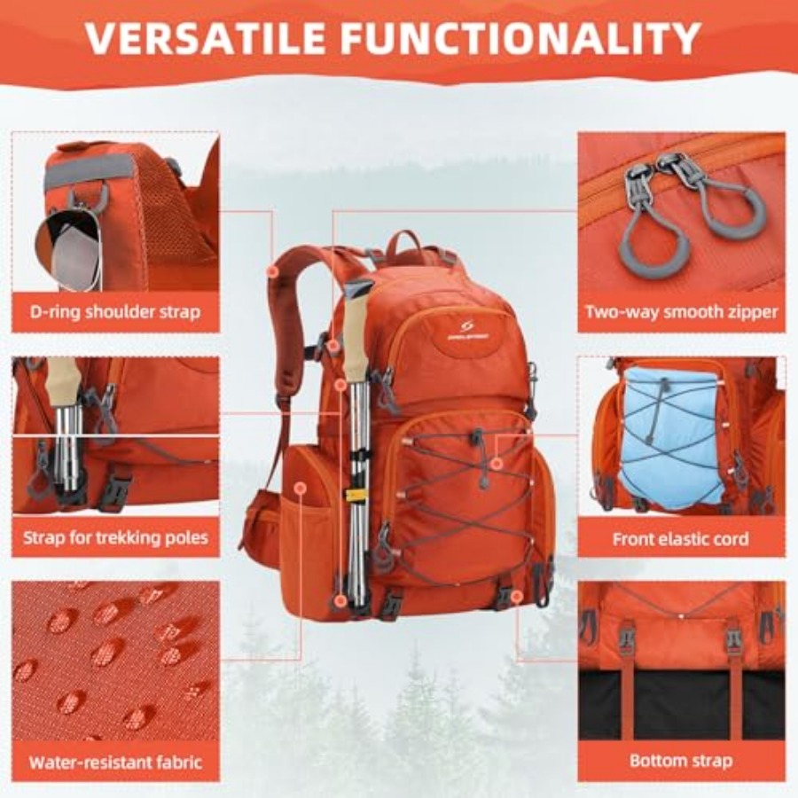 Hiking Backpack, 40L Waterproo - đánh giá và giá Hiking Backpack Waterproof
