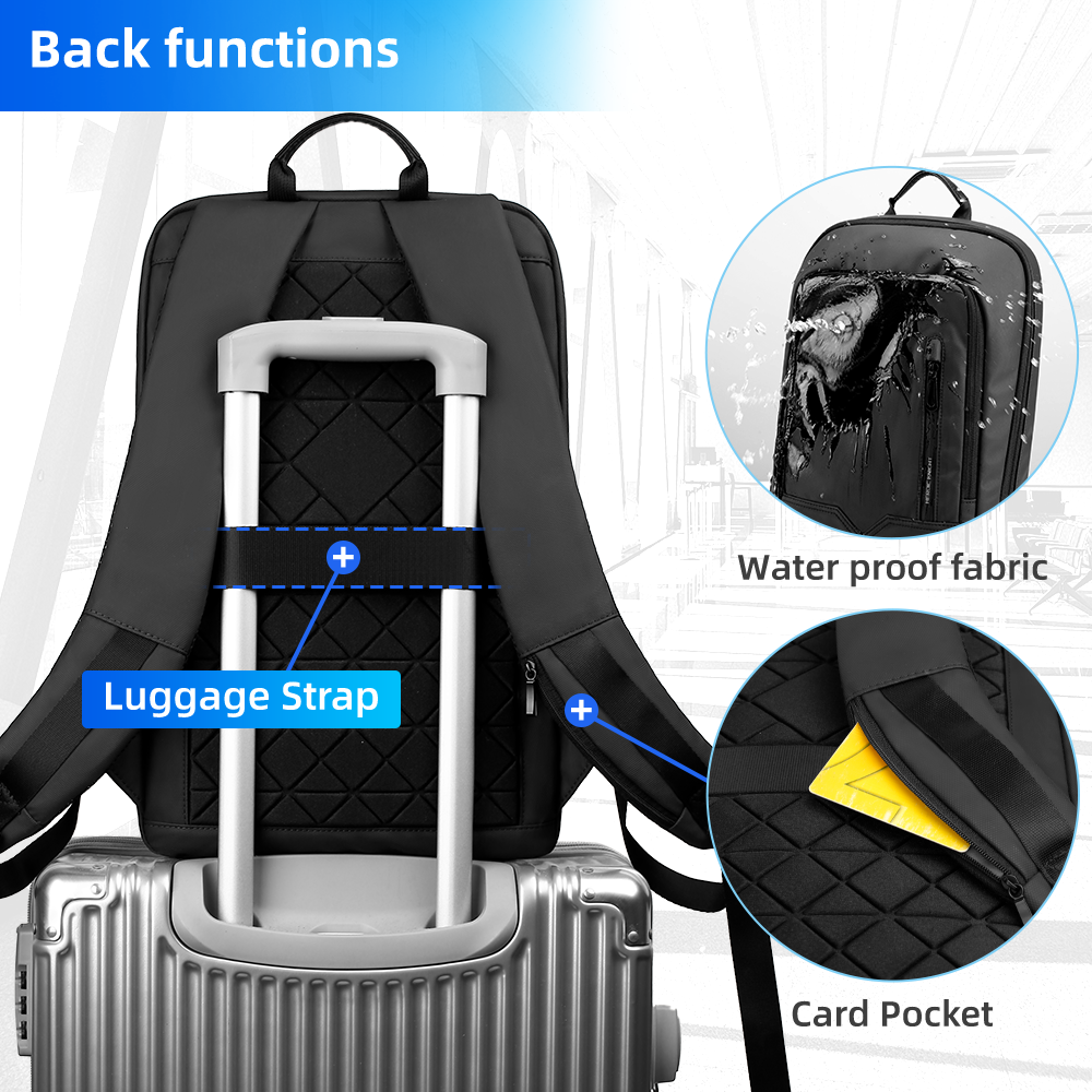 HK Slim Business Backpack for  - đánh giá và giá Laptop Backpack 15.6