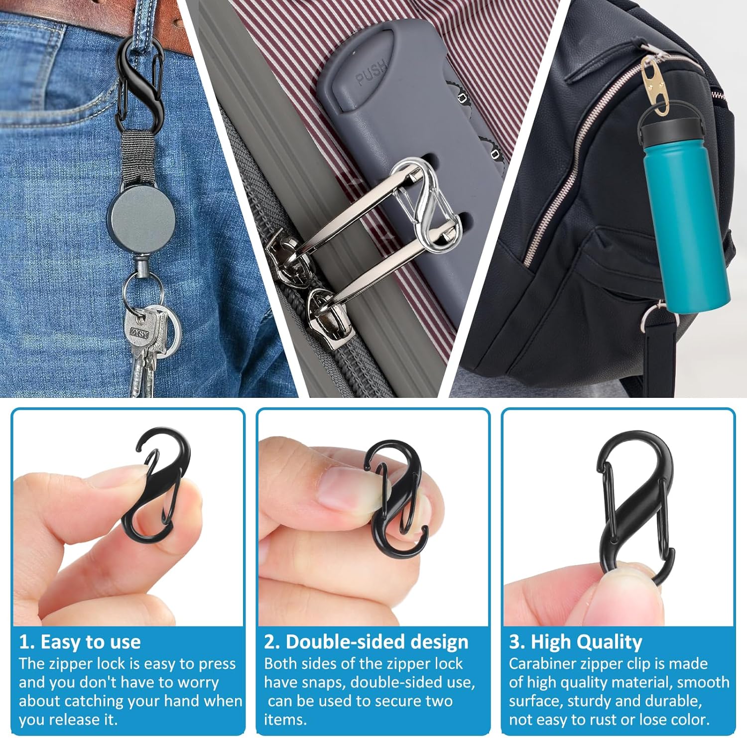 Lock Combo, Total 21PCS Clips  - đánh giá và giá Backpack Lock Combo