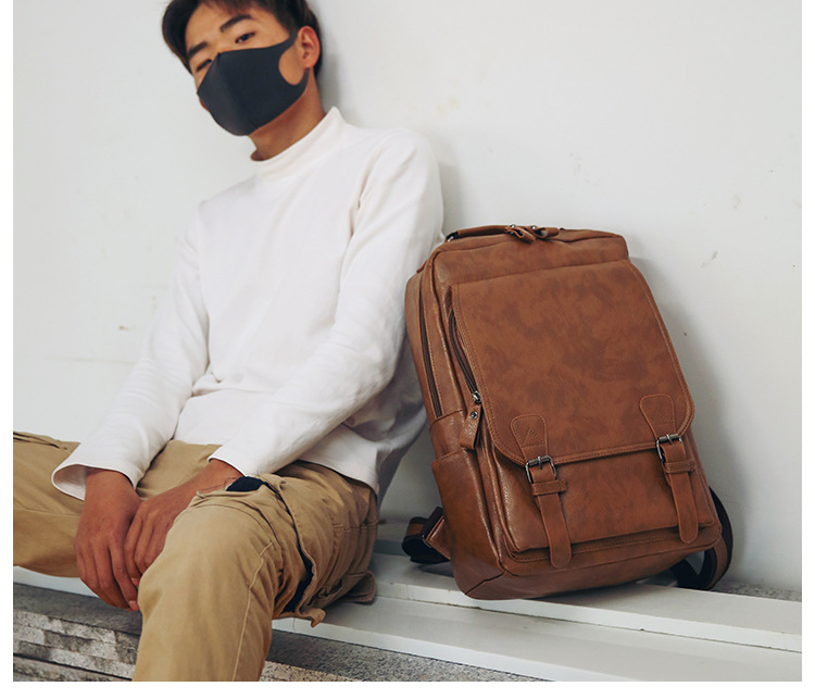 New Arrival PU Leather Backpac - đánh giá và giá Business Backpack Brief
