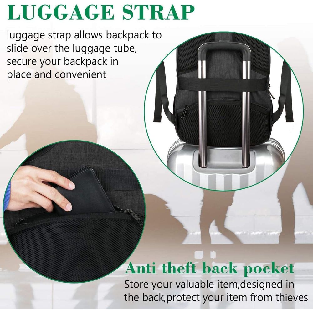 MATEIN BusinLaptop Backpack, 1 - đánh giá và giá Laptop Backpack 15.6