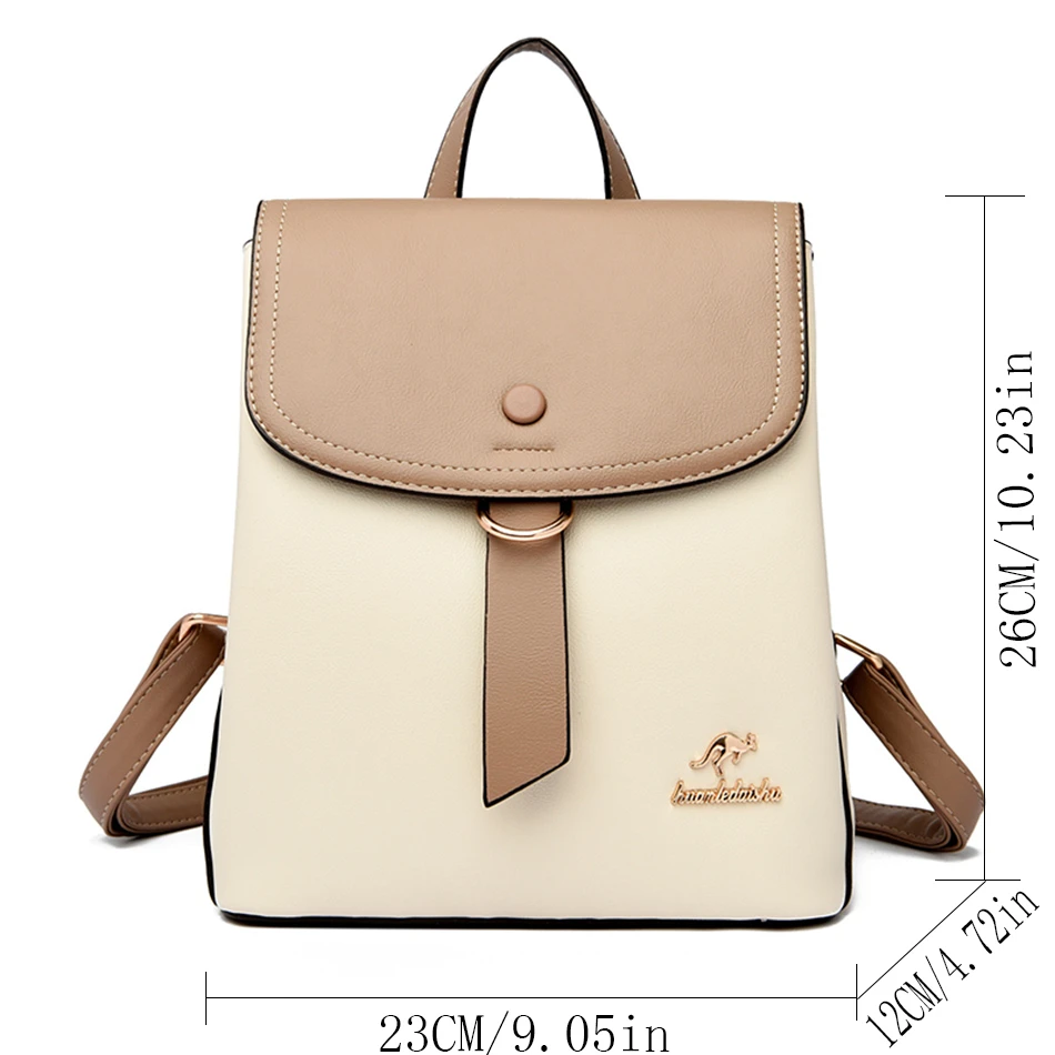 2024 High Quality Fashion Prin - đánh giá và giá Leather Backpack Vintage