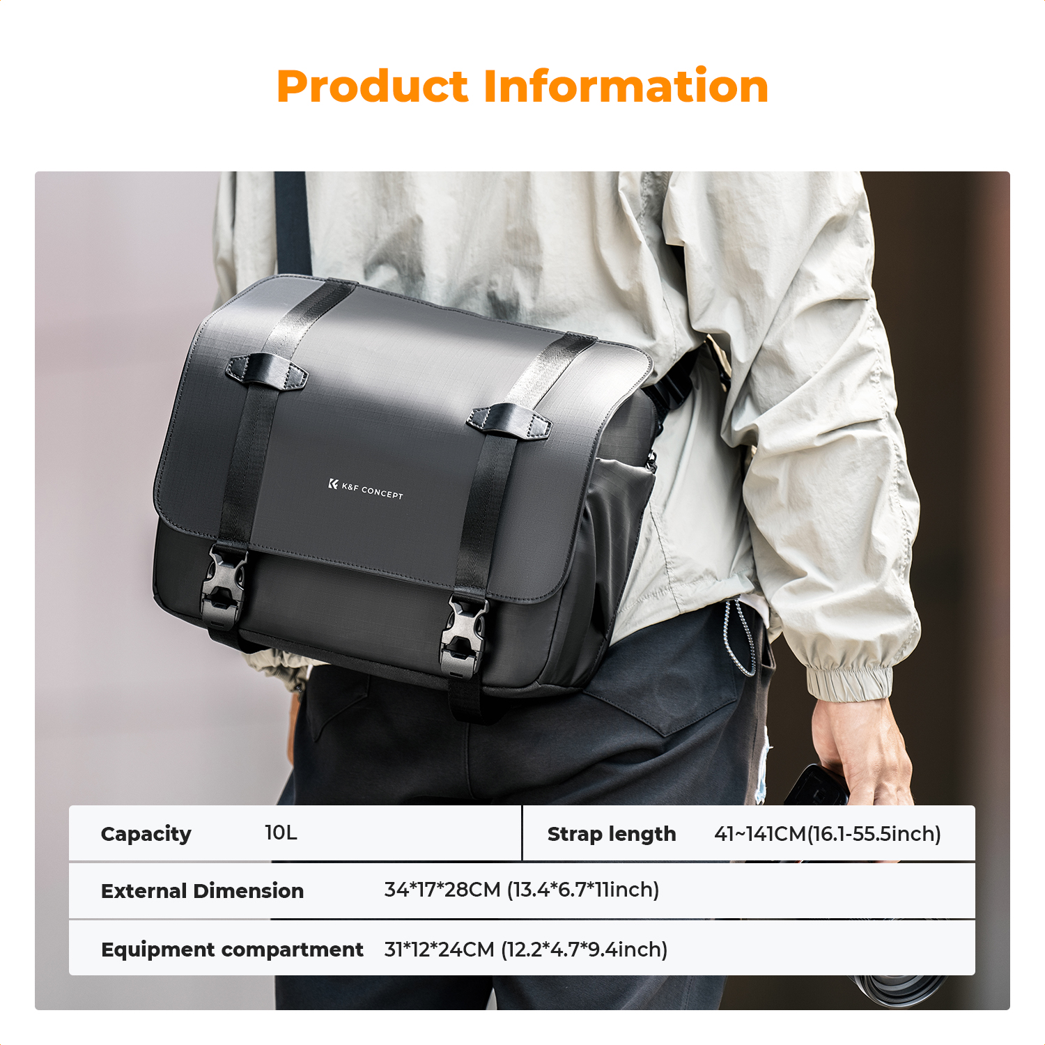 K&F CONCEPT 10L Camera Sling B - đánh giá và giá Sling Backpack Shoulder