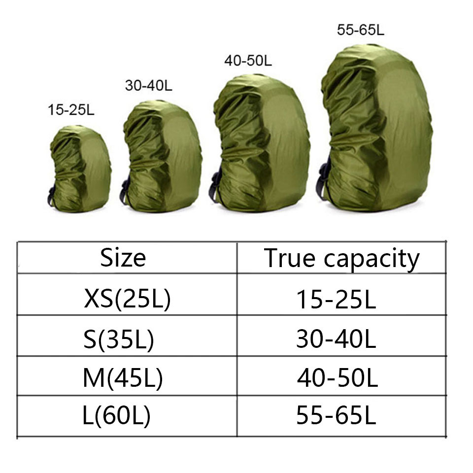KoKossi 20-80L Lightweight Nyl - đánh giá và giá Rain Cover Backpack
