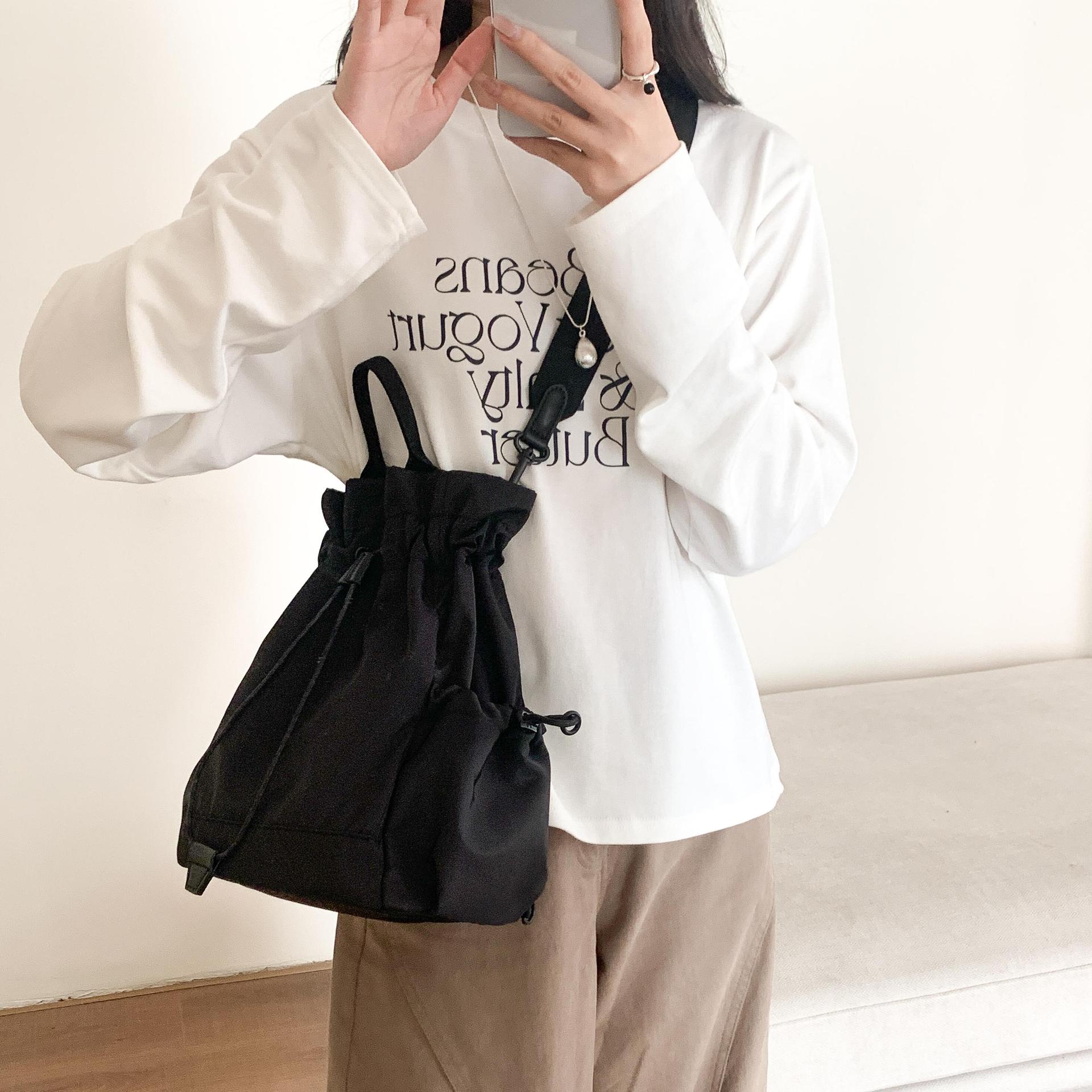 Multi-function Drawstring Buck - đánh giá và giá Canvas Backpack Casual