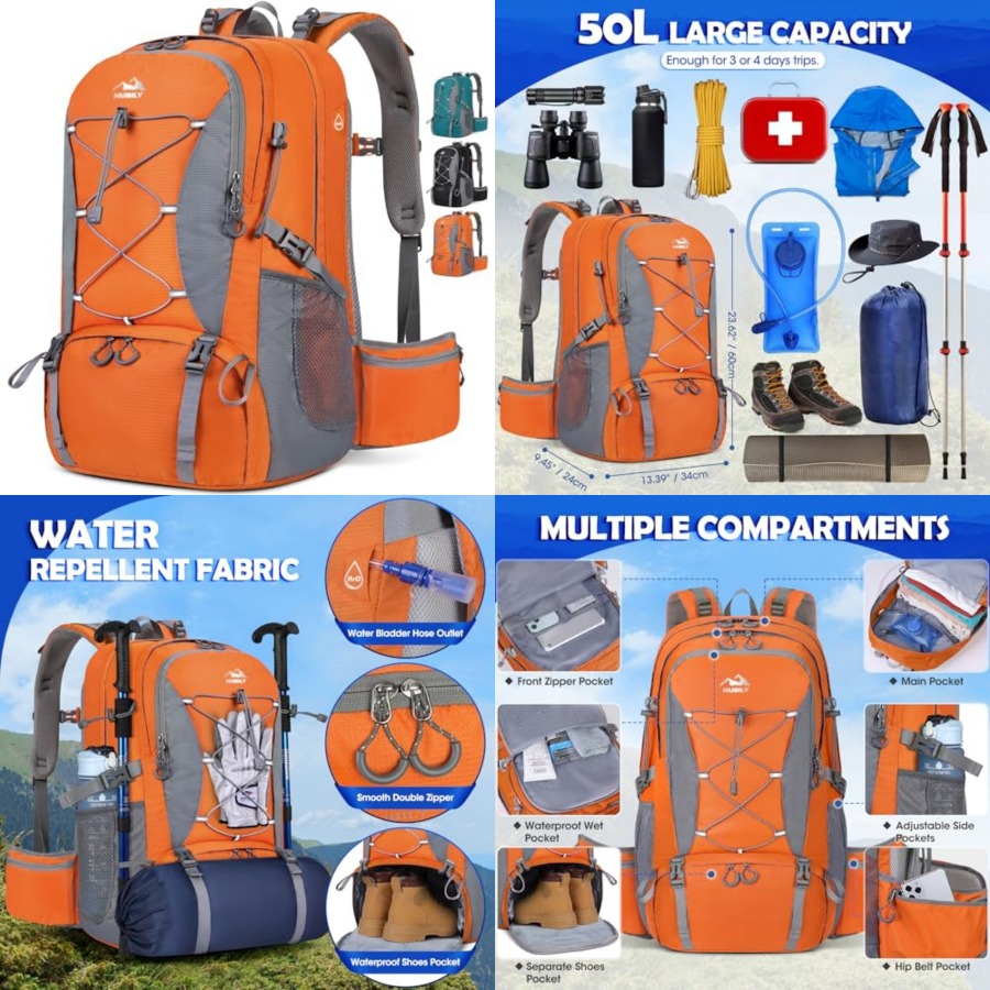 50L Hiking Backpack Waterproof - đánh giá và giá Hiking Backpack Waterproof