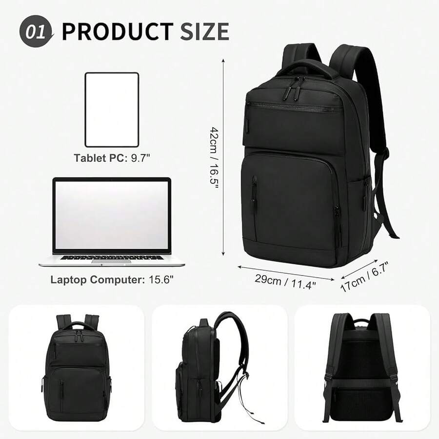 Waterproof Anti-Theft Laptop B - đánh giá và giá Laptop Backpack 15.6